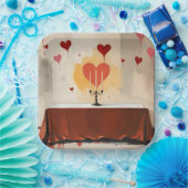 Valentines Day plates  ペーパープレート (パーティー)