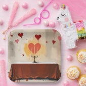 Valentines Day plates  ペーパープレート (パーティー)