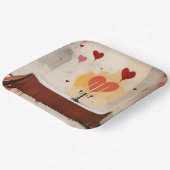 Valentines Day plates  ペーパープレート (傾斜あり)