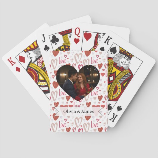 Valentines Day Poker Cards トランプ (裏面)