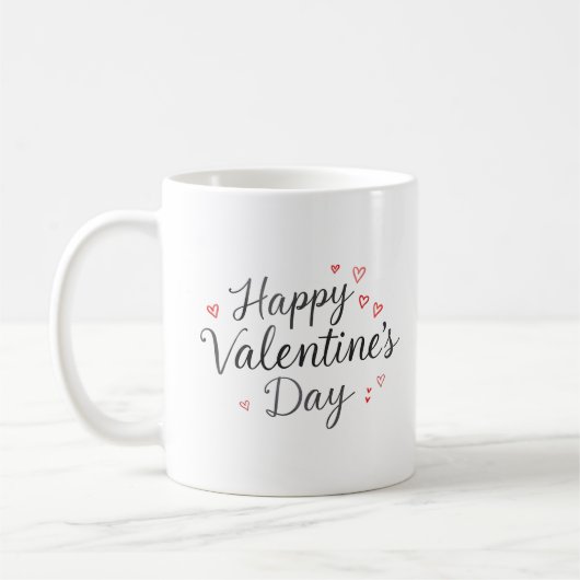 Valentine's Day Polka Radio Mug コーヒーマグカップ (左)