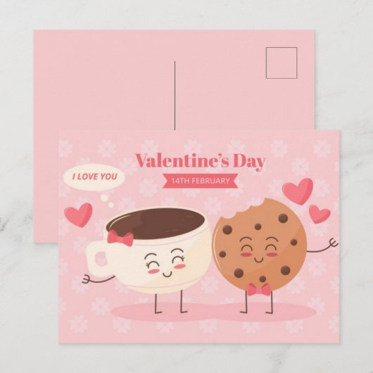 Valentine's Day Postcard ポストカード (正面/裏面)
