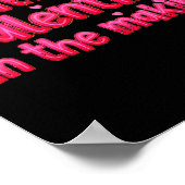 Valentines Day Pregnancy Announcement Little Valen ポスター (角)