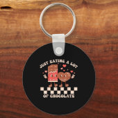 Valentines Day Pregnancy Announcement Matching Cou キーホルダー (正面)