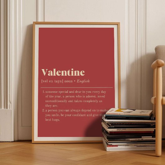 Valentines Day Printable Valentine Definition Roma ポスター