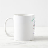Valentine's Day & Purple and teal Personalized Mug コーヒーマグカップ (左)