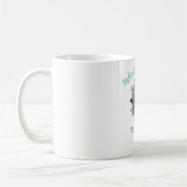 Valentine's Day & Purple and teal Personalized Mug コーヒーマグカップ