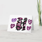 valentine's day purple love  カード (正面)