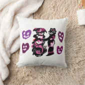 valentine's day purple love  クッション (ブランケット)