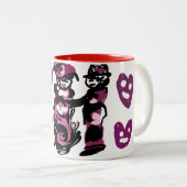 valentine's day purple love  ツートーンマグカップ (正面右)