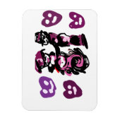 valentine's day purple love  マグネット (縦)