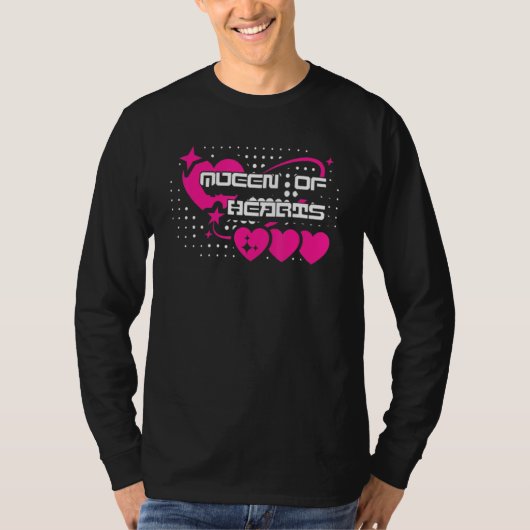 Valentines Day Queen Of Hearts 4 Tシャツ (正面)
