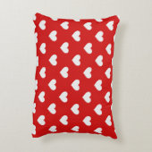 Valentines Day Red Love Hearts Accent Pillow アクセントクッション (裏面(縦))