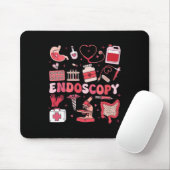 Valentine's Day Retro Endo Crew Nurse Endoscopy Gl マウスパッド (マウス)
