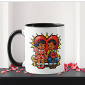 Valentine's Day | Retro Pop Art  Personalized マグカップ