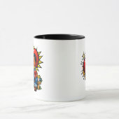 Valentine's Day | Retro Pop Art  Personalized マグカップ (中央)