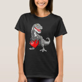 Valentines Day Rex Dinosaur I Steal Hearts Tシャツ (正面)