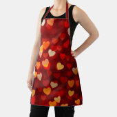 Valentine's Day Romantic Heart Print Pattern エプロン (インサイチュ)