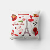 Valentine's Day Romantic Mon Amour Loved Couple クッション (正面)