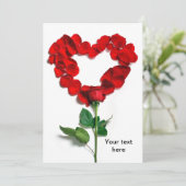 Valentine's day Rose heart シーズンカード (スタンド正面)