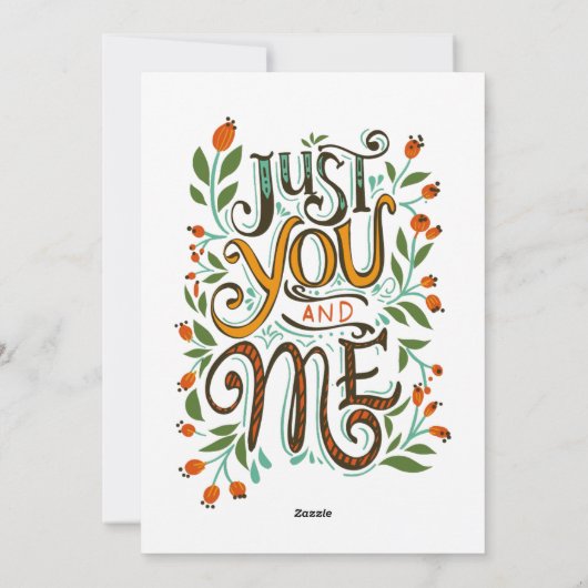 Valentine's day Rose heart シーズンカード (裏面)