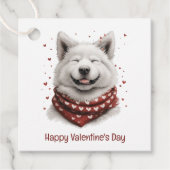 Valentines Day Samoyed Dog フェイバータグ (正面)