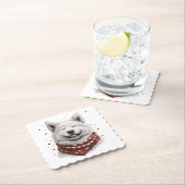 Valentines Day Samoyed Dog ペーパーコースター (インサイチュ)