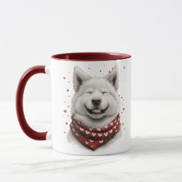 Valentines Day Samoyed Dog マグカップ