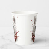 Valentines Day Samoyed Dog 紙コップ (右)