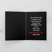 Valentine's Day - SECRET PAL- Teddy Bear/Red Rose シーズンカード (内部)