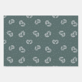 Valentine's Day set of three wrapping paper. ラッピングペーパーシート (正面)