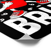 Valentines Day Six Seven Bruh 6 7 Meme Dab Heart B ポスター (角)