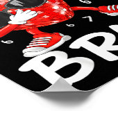 Valentines Day Six Seven Bruh 6 7 Meme Dab Heart B ポスター (角)