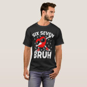 Valentines Day Six Seven Bruh 6 7 Meme Dab Heart B Tシャツ (正面フル)