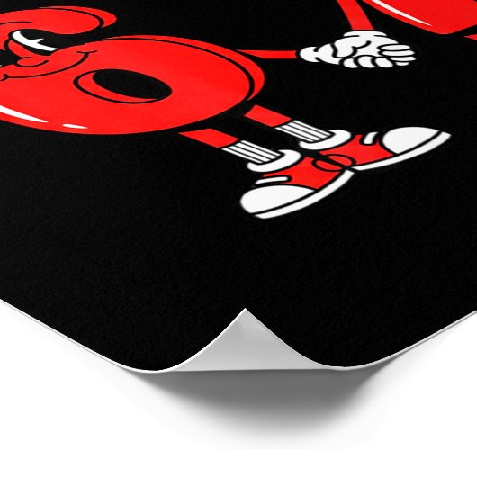 Valentine's Day Six Seven Hearts 6 7 Meme Gen Alph ポスター (角)