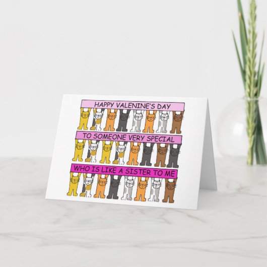 Valentine's Day Someone Who is Like a Sister to Me カード (正面)