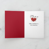 Valentine's Day Spa with Hearts カード (内部)