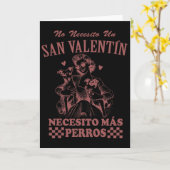 Valentine's Day Spanish Skip Valentine I Need More カード (黄色い花)