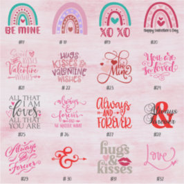 VALENTINES DAY STICKERS – タイトルページ –  シール