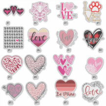 VALENTINES DAY STICKERS -title page-1-16