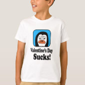 Valentine's Day Sucks Penguin Tシャツ (正面)