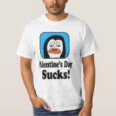 Valentine's Day Sucks Penguin Tシャツ (正面)