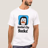 Valentine's Day Sucks Penguin Tシャツ (正面)