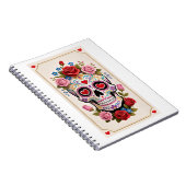Valentines Day Sugar Skull Notebook ノートブック (右側)
