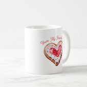 Valentines Day Sweet Cookie Heart Favorite Treat コーヒーマグカップ (正面右)