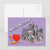 Valentines Day, Sweet Valentine Cust. Postcard ポストカード (正面/裏面)