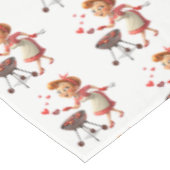 Valentine's Day Tablecloth Cook Love Red Hearts テーブルクロス (アングル)