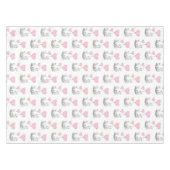 Valentine's Day Tablecloth Foxy Pink Hearts テーブルクロス (正面(横))
