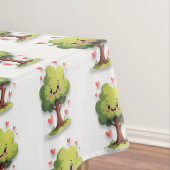 Valentine's Day Tablecloth Love Tree Red Hearts  テーブルクロス (インサイチュ)