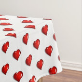 Valentine's Day Tablecloth Red Hearts  テーブルクロス (インサイチュ)